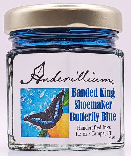 Anderillium Ink Atlas Moth Brown Banded King Shoemaker Butterfly Blue