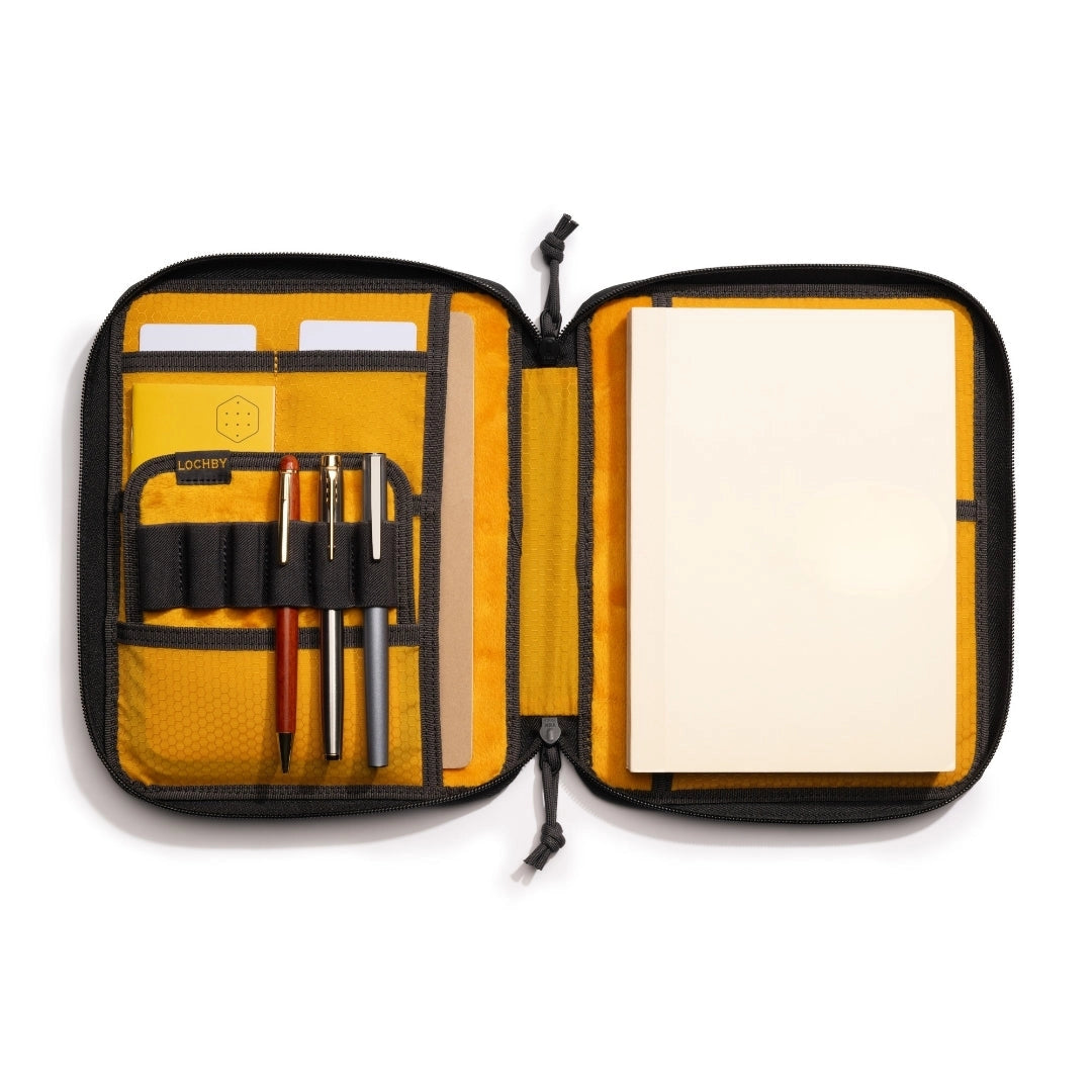 Lochby Daily Folio A5 Charcoal Bumblebee Interior