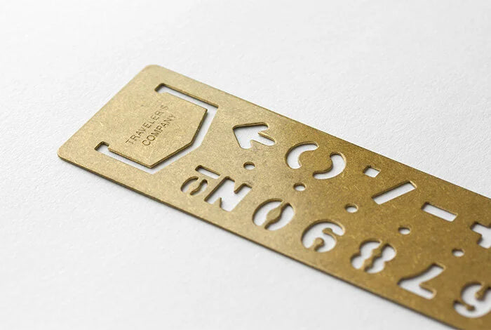 TRAVELER's Company Brass Template Bookmarks Clip Alternate view