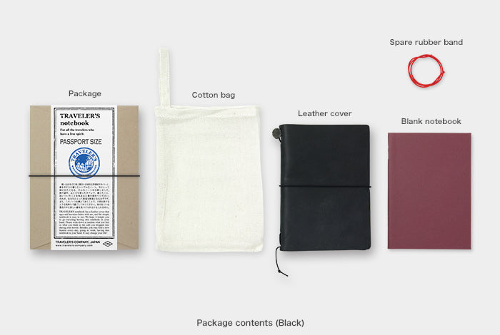 TRAVELER'S Notebook Passport Starter Kit Black Kit
