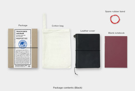 TRAVELER'S Notebook Passport Starter Kit Black Kit