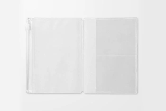 TRAVELER'S Notebook PVC Zippered Pouch Passport Open