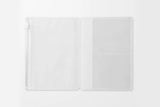 TRAVELER'S Notebook PVC Zippered Pouch Passport Open