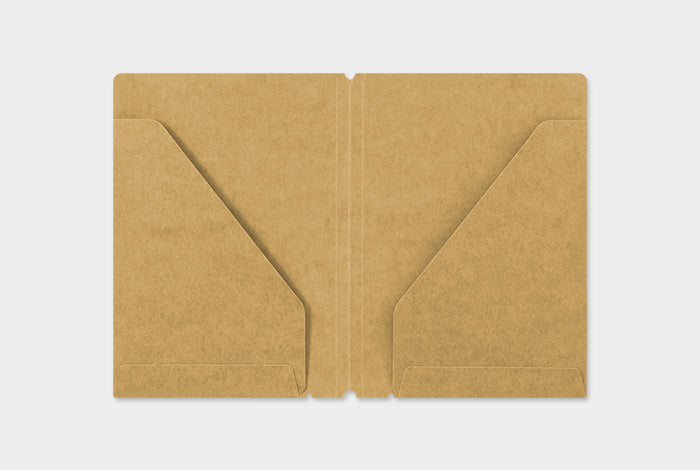 TRAVELER'S Notebook Kraft Folder Passport Open