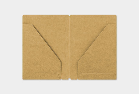 TRAVELER'S Notebook Kraft Folder Passport Open