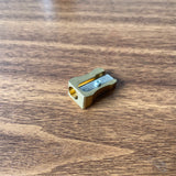 M+R Brass Pencil Sharpener / Wedge (Single-Hole)