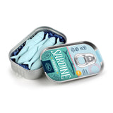 Fred & Friends Sardine Erasers in tin half-open