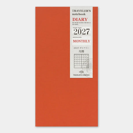 TRAVELER'S Company 2027 Diaries Monthly Cover