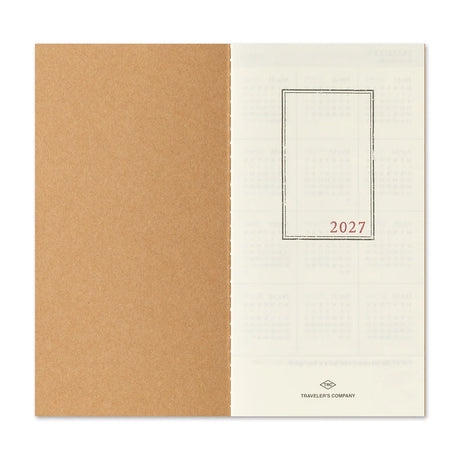 TRAVELER'S Company 2027 Diaries Monthly Cover Insert