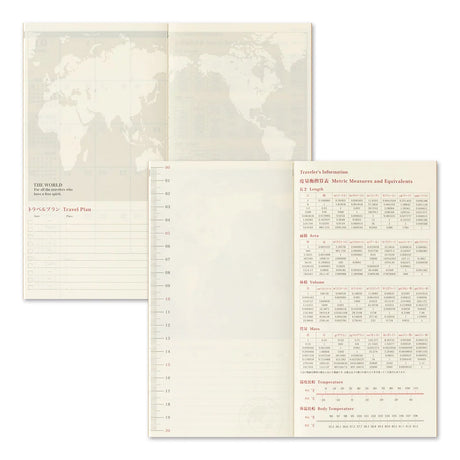 TRAVELER'S Company 2027 Diaries Monthly Back Inside Cover