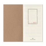 TRAVELER'S Company 2027 Diaries Weekly Vertical Inside Cover