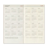 TRAVELER'S Company 2027 Diaries Weekly Vertical  Inside Annual Calendar Layout