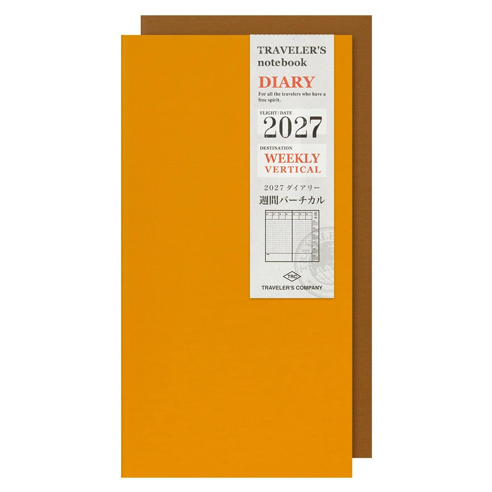 TRAVELER'S Company 2027 Diaries Weekly Vertical Layout Cover