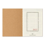 2027 TRAVELER'S Company Monthly Diary Passport Size Inside Cover