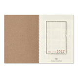 2027 TRAVELER'S Company Weekly Diary Passport Size Inside Cover Insert