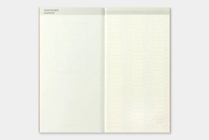 TRAVELER'S Notebook Standard Planner Refills Weekly Vertical Interior