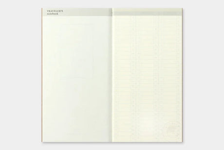TRAVELER'S Notebook Standard Planner Refills Weekly Vertical Interior