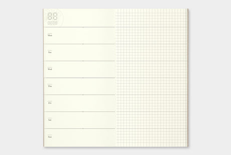 TRAVELER'S Notebook Standard Planner Refills Weekly + Memo Interior