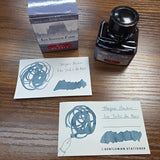 Herbin Les Couleurs de paris Les Toits de Paris Grey Ink Swatch and Bottle
