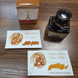 Herbin Les Couleurs de paris Tour Eiffel Ink Bottle and Swatch