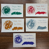 Herbin Les Couleurs de paris ink swatches second type of paper