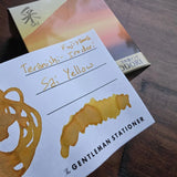 Teranishi Fujiyama Irodori Fountain Pen Ink Sail Yellow Swatch