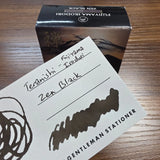 Teranishi Fujiyama Irodori Fountain Pen Ink Zen Black Swatch Close-Up
