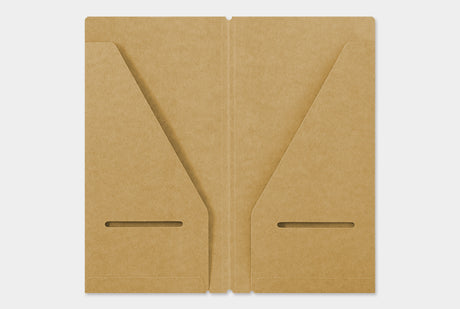 TRAVELER'S Notebook Kraft Folder Standard Open