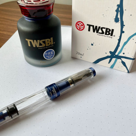 TWSBI Diamond 580 ALR Nickel Fountain Pen with Ink Bottle