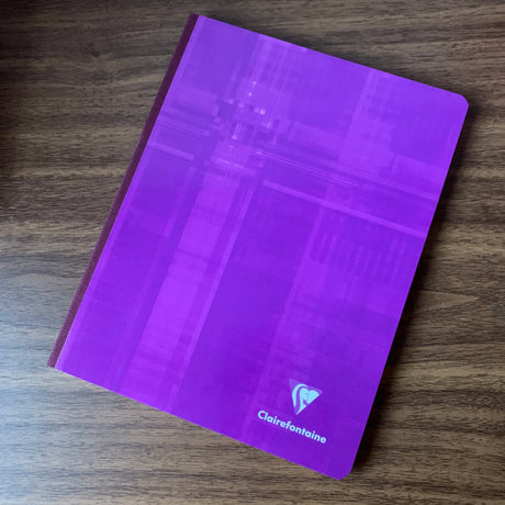 Clairefontaine Clothbound A5 Notebook  (Purple Cover)