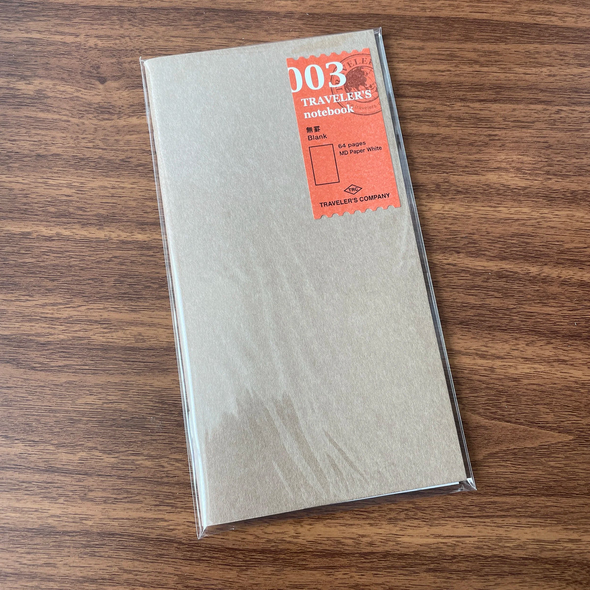 TRAVELER'S Notebook Standard Refill 003 MD Blank White