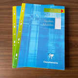 Clairefontaine Seyes-Ruled Looseleaf Paper A4 Single Sheets