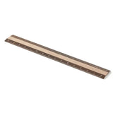 Midori Aluminum + Wood Rulers Dark Brown and Wood