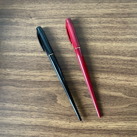 Platinum Desk Fountain Pens Red and Black