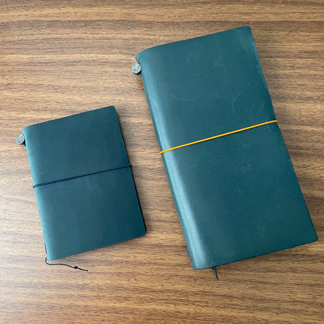 TRAVELER'S Notebook Passport Starter Kit Size Comparison Against Standard