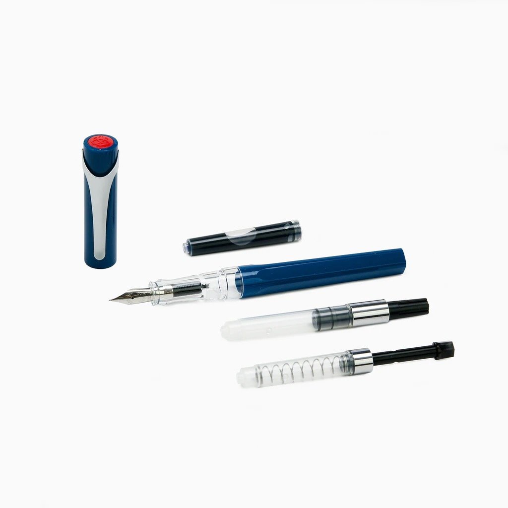 TWSBI Swipe Disassembled on a white background