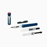 TWSBI Swipe Disassembled on a white background