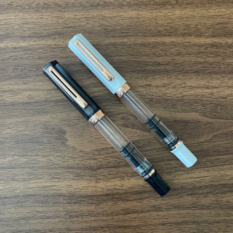 TWSBI ECO Smoke Rose Gold Fountain Pen with White Rose Gold Fountain Pen