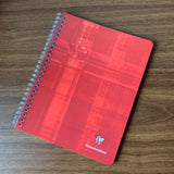 Clairefontaine Wirebound Notebooks (French-Ruled Red Cover)