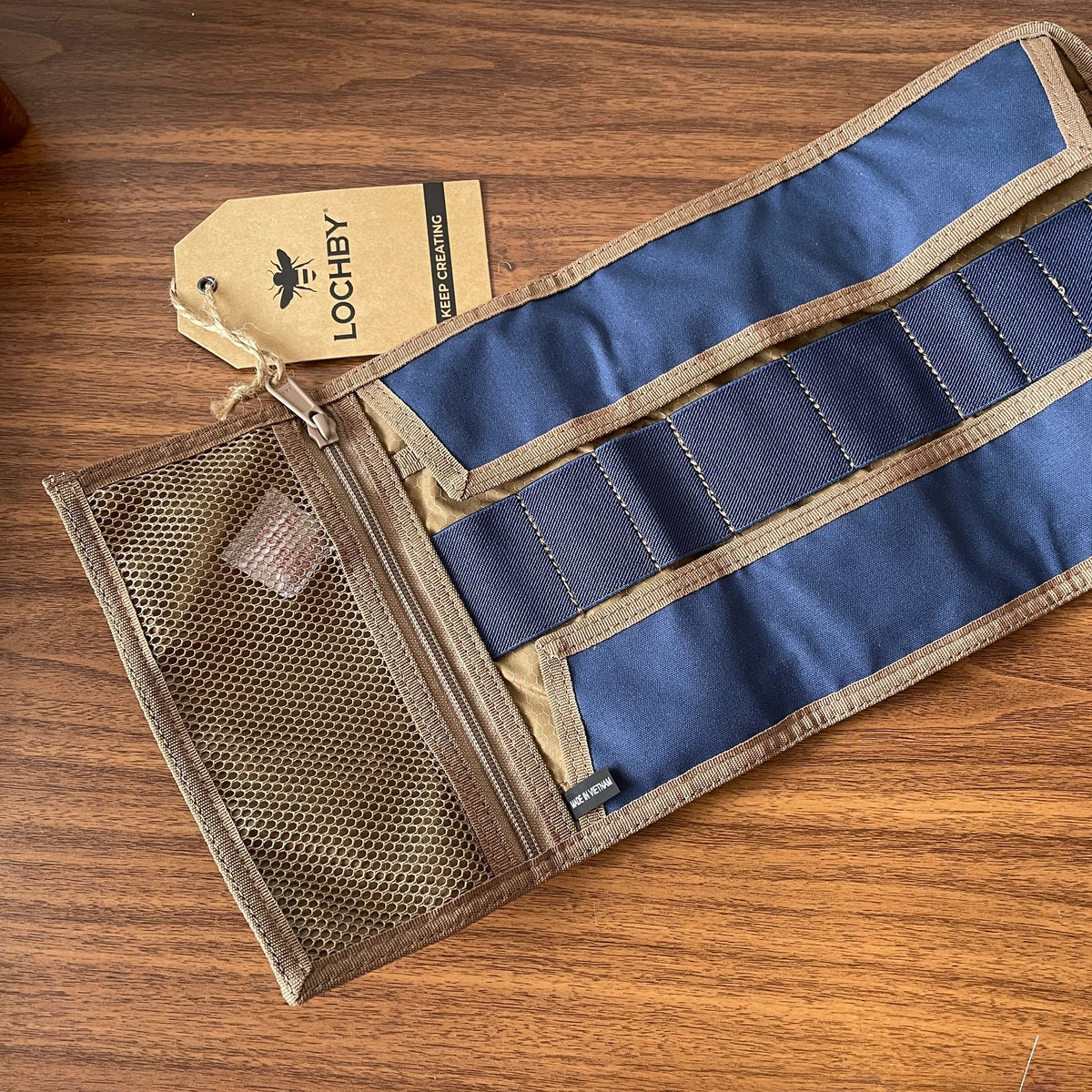 Lochby Tool Roll Navy Open