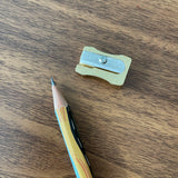 M+R Brass Pencil Sharpener / Wedge (Single-Hole)