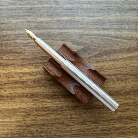 Tom's Studio Studio Pocket Fountain Pen Blush Uncapped