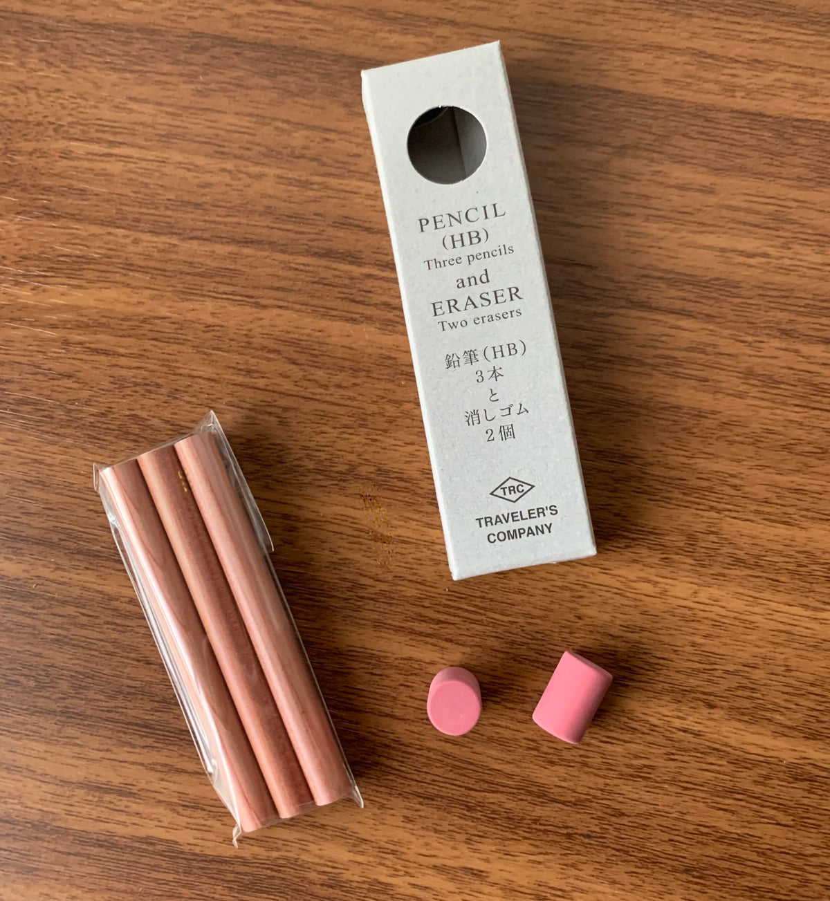 TRAVELER'S Company Brass Bullet pencil refill Open