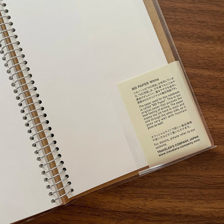 TRAVELER's Company Spiral Notebooks MD Paper Open Showing Paper