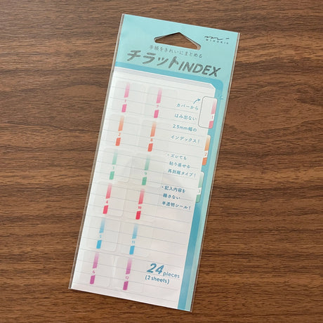Midori Notebook Tabs Large Numbers