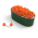 Fred & Friends Maki Tacks Sushi Push Pins on white backgrounds