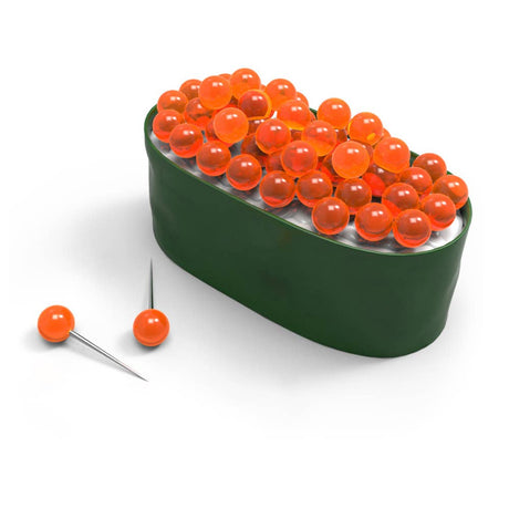 Fred & Friends Maki Tacks Sushi Push Pins on white backgrounds