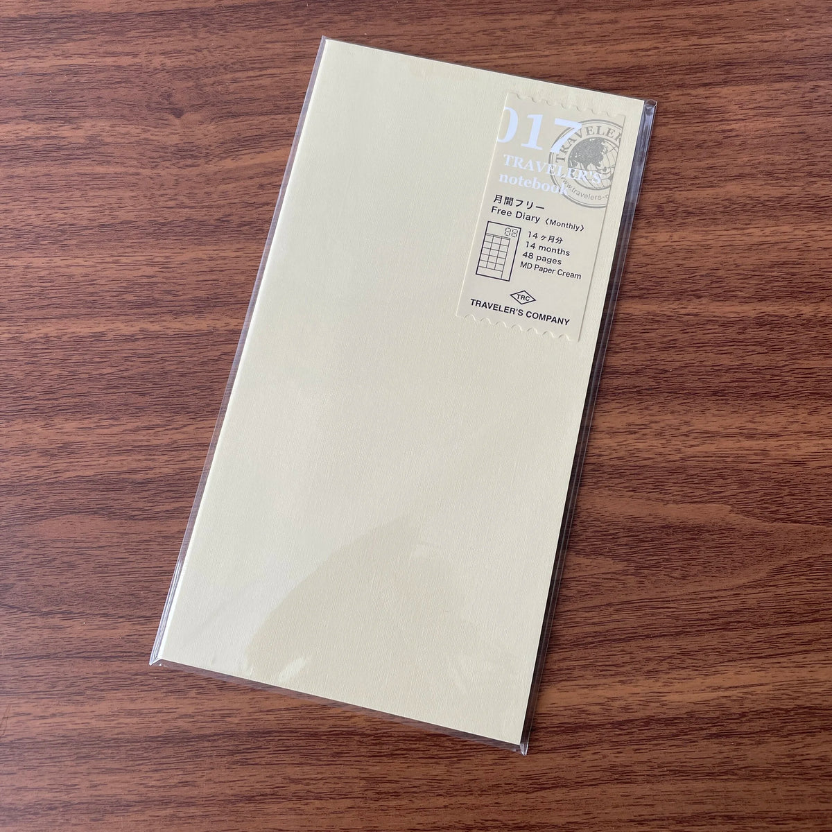 TRAVELER'S Notebook Standard Planner Refills 017 Monthly