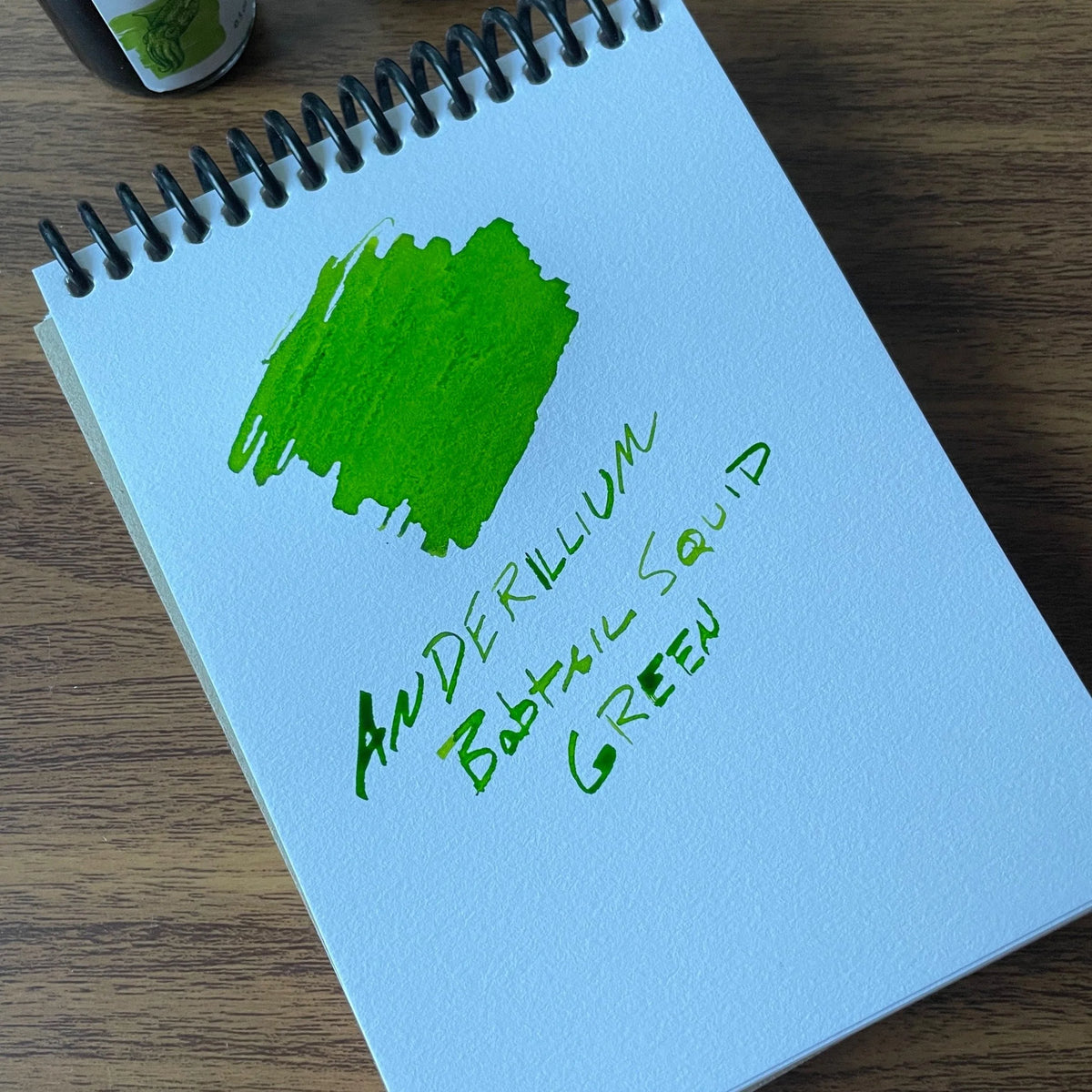 Anderillium Ink Cephalopod Bobtail Squid Green Swatch