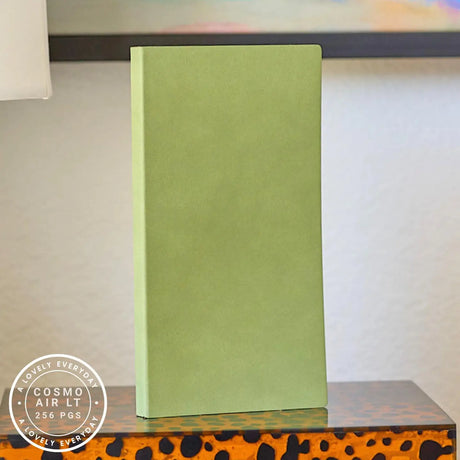 A Lovely Everyday Cosmo Air Light A5-Slim Notebook with thicker page count in Green "Smart" Cover
